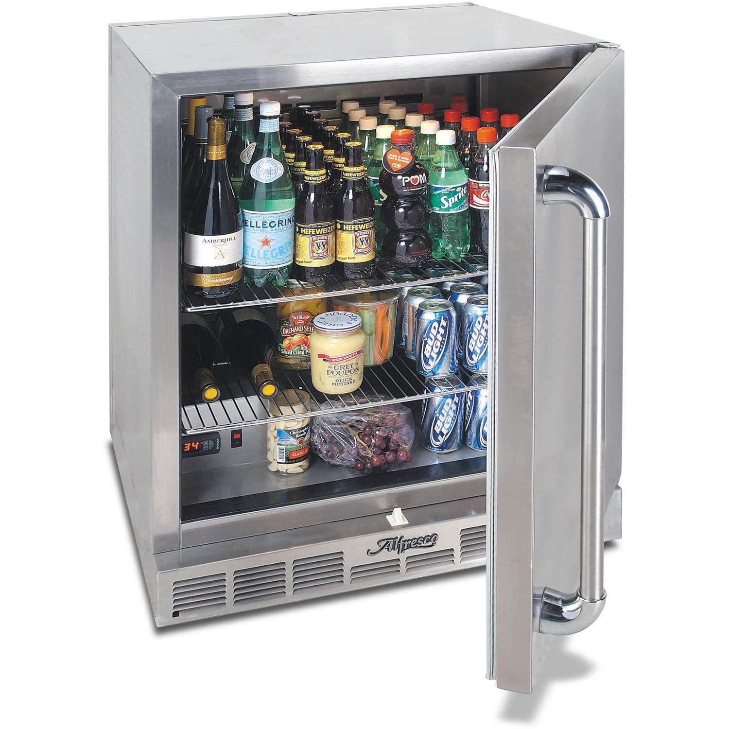 Alfresco 7 2 Cu Ft 28 Inch Outdoor Compact Refrigerator Alfresco Compact Refrigerator 28 Inch Under Counter Kegerator